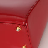 Dior 1997 Boxcalf Large Lady Dior with Strap