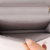Chanel 2021 Grey Caviar COCO Cardholder on Chain