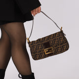 Rare Fendi Zucca Baguette GHW
