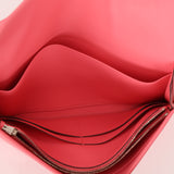 Hermès 2018 Rose Azalée Swift Mini Jigé Duo Clutch with Pouch