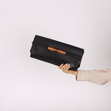 Gucci Leather Bamboo XL Clutch