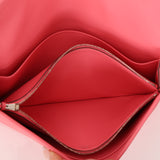 Hermès 2018 Rose Azalée Swift Mini Jigé Duo Clutch with Pouch