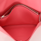 Hermès 2018 Rose Azalée Swift Mini Jigé Duo Clutch with Pouch