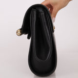 Gucci Leather Bamboo XL Clutch