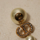 Dior Pearl and Crystal Tribales Earrings