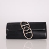Hermès 2011 Noir Egee Clutch PHW