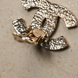 Chanel 2008 CC Silver Clip-On Earrings
