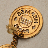 Rare Hermès Triple Clou de Selle Clip-On Earrings