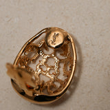 Yves Saint Laurent 1980s Arabesque Clip-On Earrings