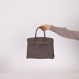 Hermès 2016 Etain Togo Birkin 30 GHW