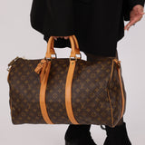 Vintage Louis Vuitton Monogram Keepall Bandouliere 45