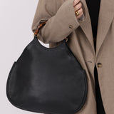 Gucci Leather Bamboo Round Handle Bag