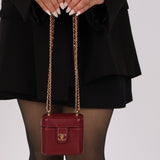 Chanel 2024 Mini CC Turnlock Vanity Case w/ Chain