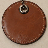 Hermes Gold Barenia Logo Carrousel Necklace