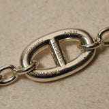 Hermès Chaine d'Ancre Sterling Silver Farandole Long Necklace 80