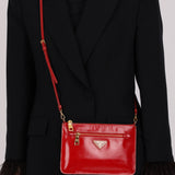 Prada Shine Front Pocket Crossbody Bag
