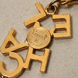 Chanel 1980s Logo Gold 10-Strand Necklace 24K GP