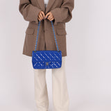 Chanel 2014 Patent Medium Turnlock Single Flap Bag
