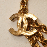 Chanel 1985 CC Triple Chain Belt 24K GP