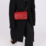 Chanel 1994 Lambskin Red Small Diana