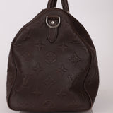 Louis Vuitton Chocolate Leather Monogram Revelation Keepall Bandouliere 45