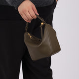 Loewe Dark Khaki Green Mini Hammock Hobo