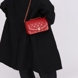 Chanel 1994 Lambskin Red Small Diana