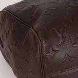 Louis Vuitton Chocolate Leather Monogram Revelation Keepall Bandouliere 45