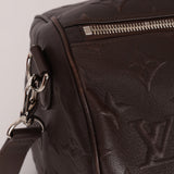 Louis Vuitton Chocolate Leather Monogram Revelation Keepall Bandouliere 45