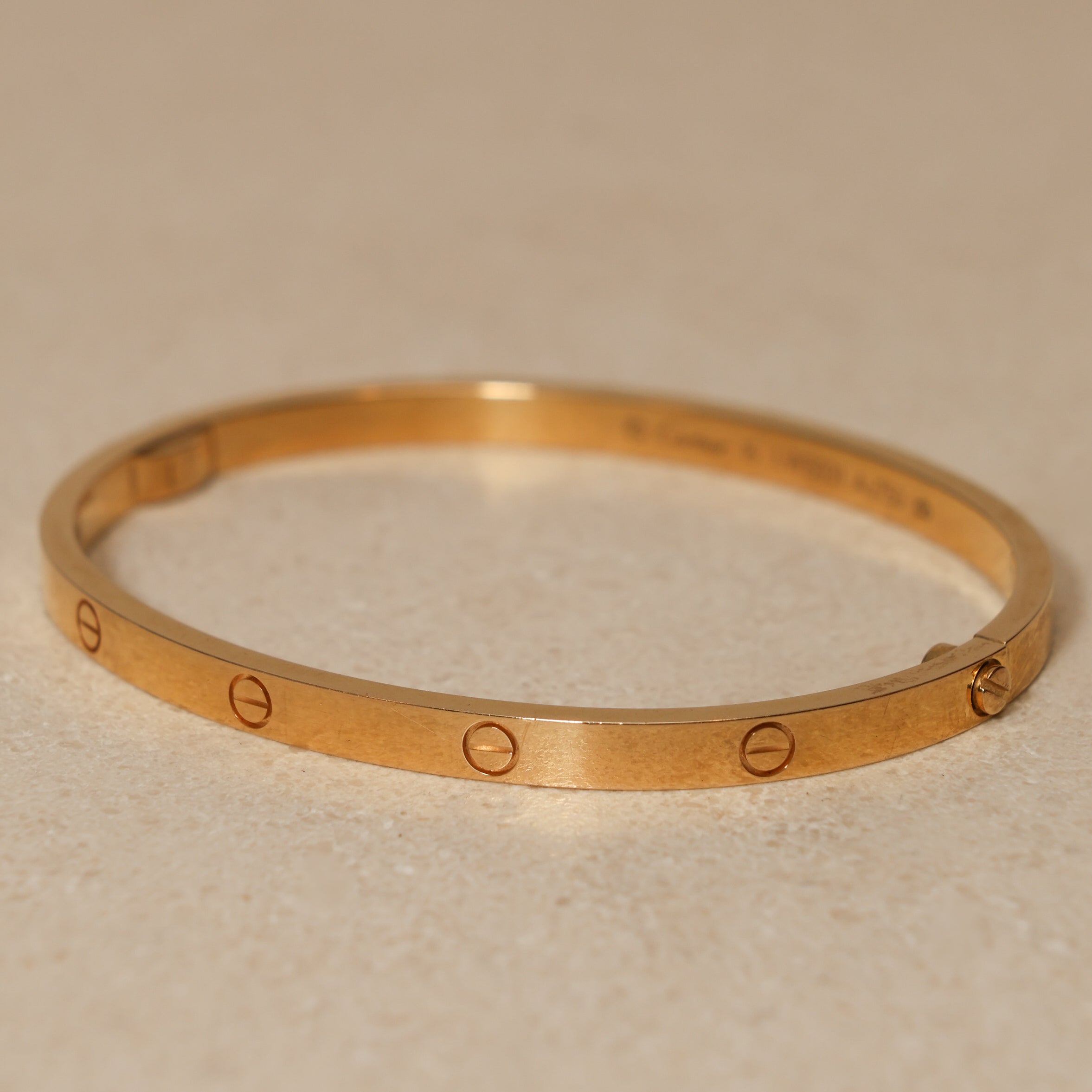 Cartier 18K Yellow Gold Small Love Bracelet 16