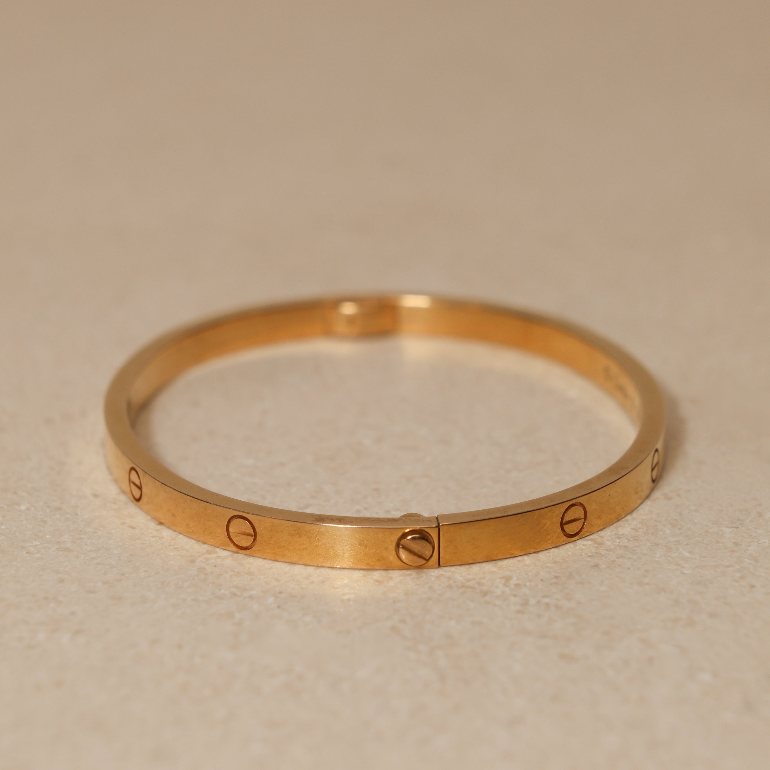 Cartier 18K Yellow Gold Small Love Bracelet 16