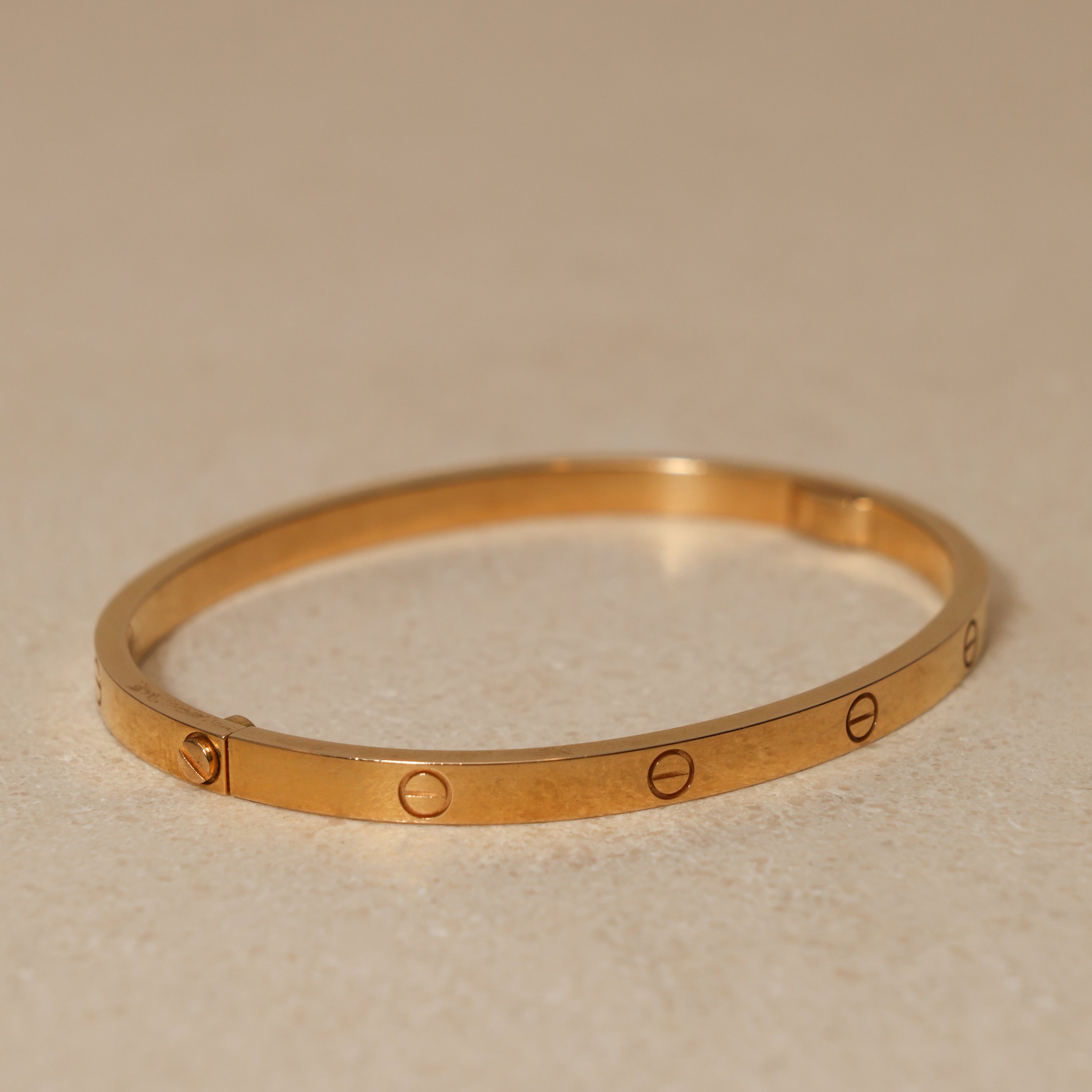 Cartier 18K Yellow Gold Small Love Bracelet 16