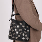 Loewe Embellished Snap Buttons Bucket Bag