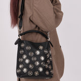 Loewe Embellished Snap Buttons Bucket Bag