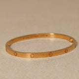 Cartier 18K Yellow Gold Small Love Bracelet 16