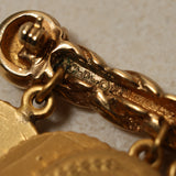 Limited Edition Christian Dior 1989 Gold French Bicentennial Medallion Brooch