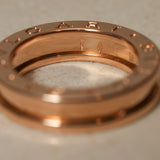Bvlgari 18K Rose Gold B.zero1 Ring, Size US 5.5
