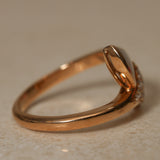 Bvlgari 18K Yellow Gold Mother of Pearl and Diamond Divas' Dream Ring, Size US 4.5