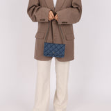 Chanel 2022 Denim Shadow Quilted Wallet on Chain