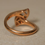 Bvlgari 18K Yellow Gold Mother of Pearl and Diamond Divas' Dream Ring, Size US 4.5