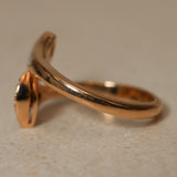 Bvlgari 18K Yellow Gold Mother of Pearl and Diamond Divas' Dream Ring, Size US 4.5