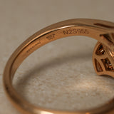 Bvlgari 18K Yellow Gold Mother of Pearl and Diamond Divas' Dream Ring, Size US 4.5