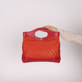 Chanel 2018 31 Lambskin Turnlock Shopping Bag