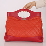 Chanel 2018 31 Lambskin Turnlock Shopping Bag