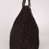 Gucci Canvas Monogram Chocolate Tote