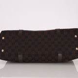 Gucci Canvas Monogram Chocolate Tote