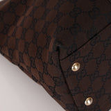 Gucci Canvas Monogram Chocolate Tote