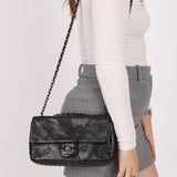 Chanel 2014 Glazed Goatskin Icons Symbol Single Flap