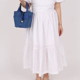 Hermès 2022 Bleu France Swift and Canvas Cargo Picotin 18 PHW