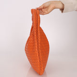 Bottega Veneta Lambskin Clementine Intrecciato Medium Hobo